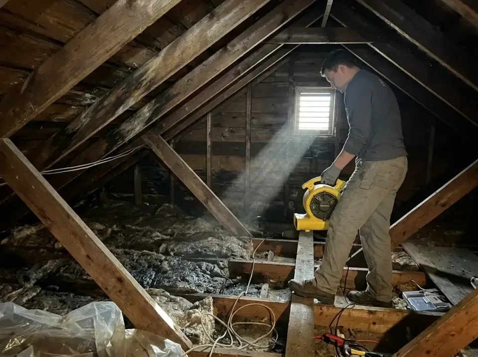 attic-water-damage-drying-proc-007 — frequently asked questions, Emergency Water Extraction & 24/7 Flood Response in Skyline…